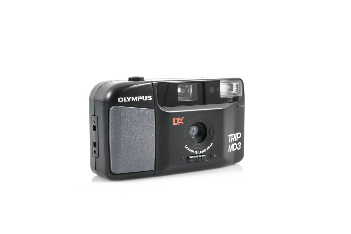New Boxed Olympus Trip MD3 35mm Point and Shoot Film Camera - Black
