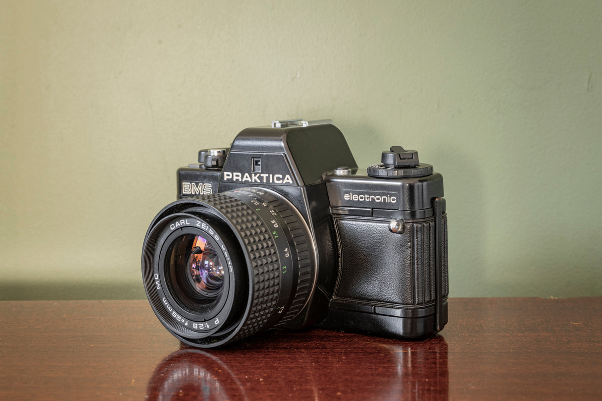 STUNNING Praktica BMS 35mm Film Camera + Pentacon 50mm F1.8 Lens