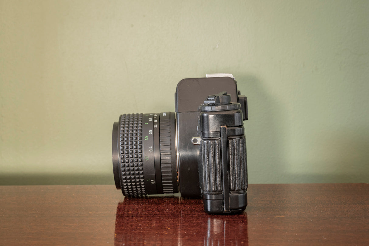 STUNNING Praktica BMS 35mm Film Camera + Pentacon 50mm F1.8 Lens