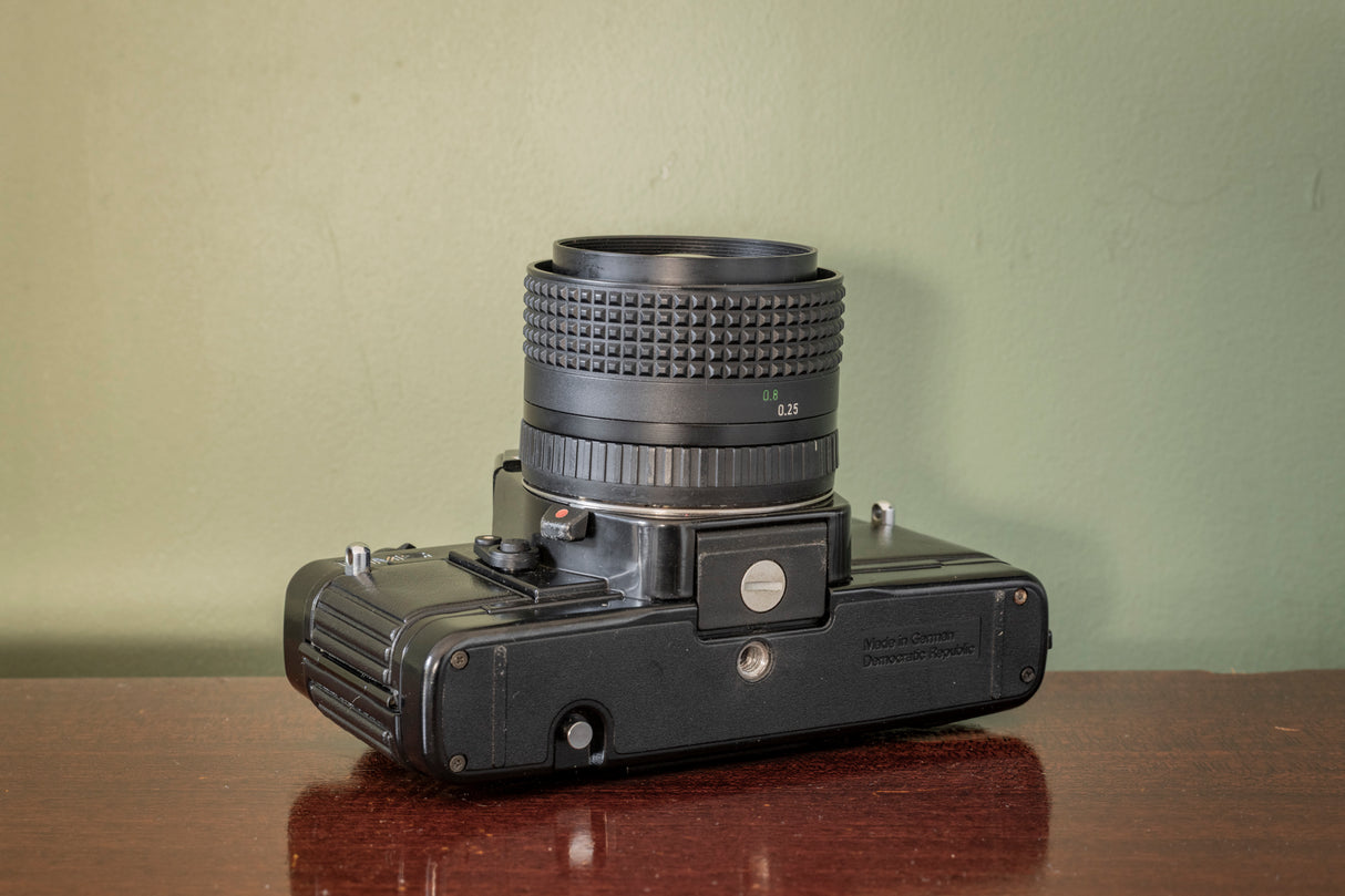STUNNING Praktica BMS 35mm Film Camera + Pentacon 50mm F1.8 Lens