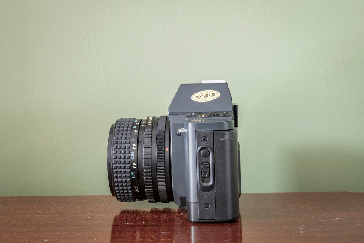 MINT 1980s Canon T70 35m SLR Film Camera BUNDLE with 2 Lenses!