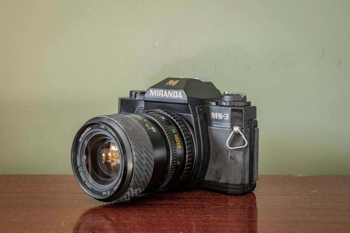 Miranda Ms-3 35mm Film Camera with Miranda 28-70mm F3.5-4.8 Lens