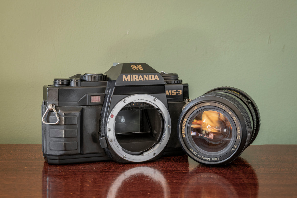Miranda Ms-3 35mm Film Camera with Miranda 28-70mm F3.5-4.8 Lens