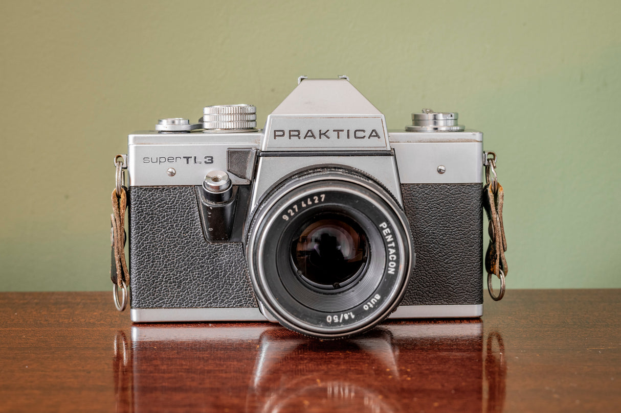 Gorgeous 1978 Praktica Super TL3 35mm Film Camera with Pentacon 50mm F1.8 Lens