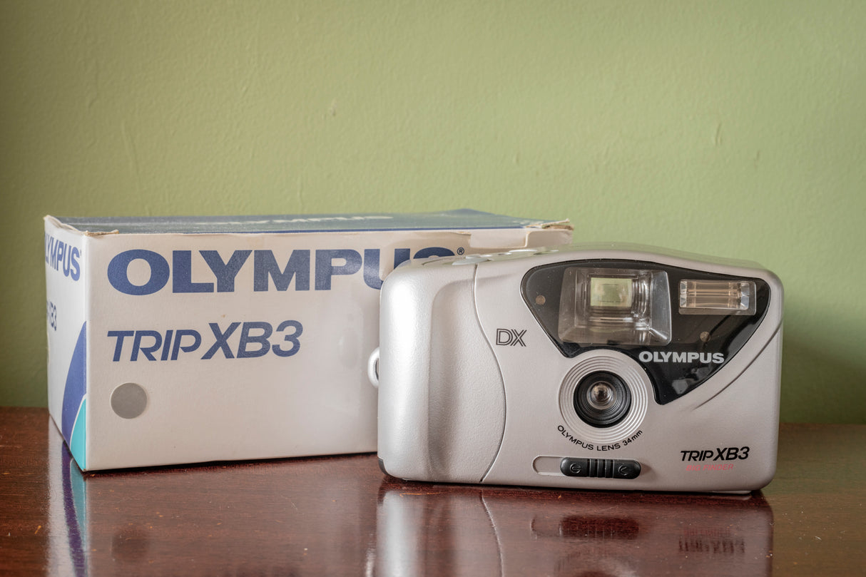 ( BRAND NEW ) Olympus Trip XB3 Big Finder 35mm Point and Shoot Film Camera - Silver