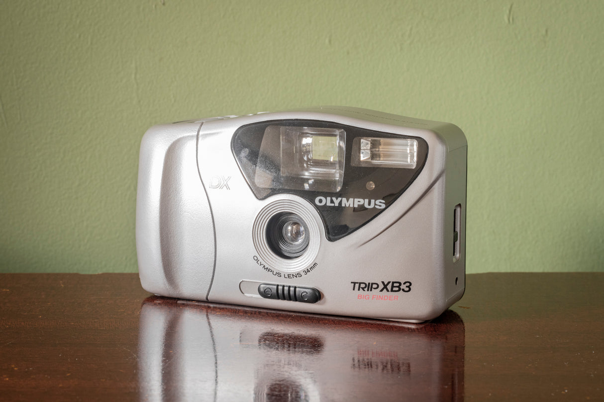 ( BRAND NEW ) Olympus Trip XB3 Big Finder 35mm Point and Shoot Film Camera - Silver