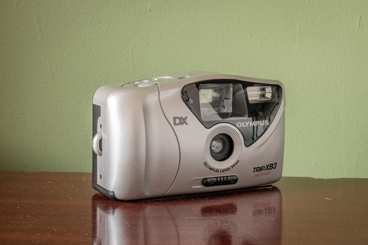 ( BRAND NEW ) Olympus Trip XB3 Big Finder 35mm Point and Shoot Film Camera - Silver