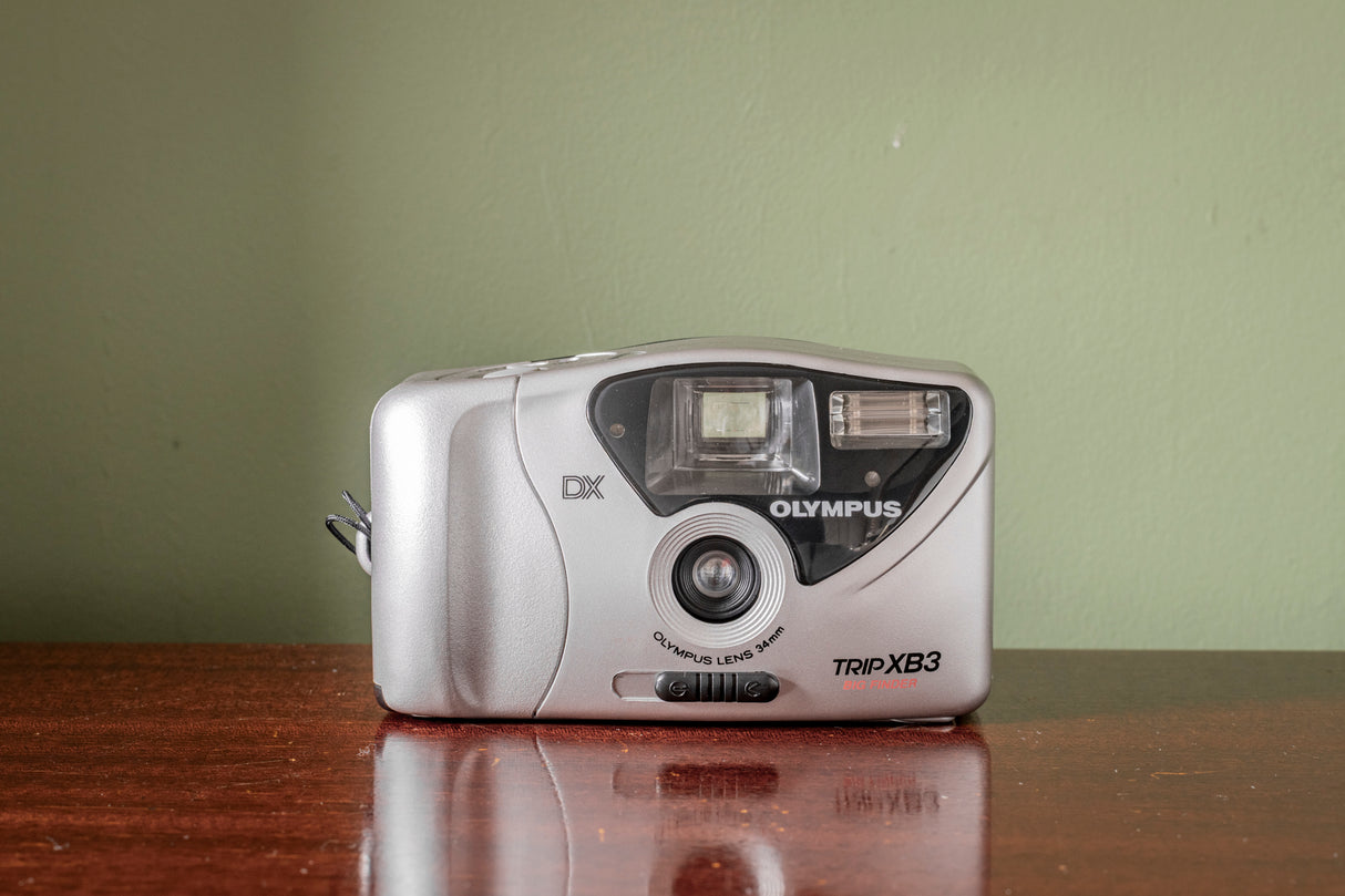 Ex Display BOXED Olympus Trip XB3 Big Finder 35mm Point and Shoot Film Camera - Silver