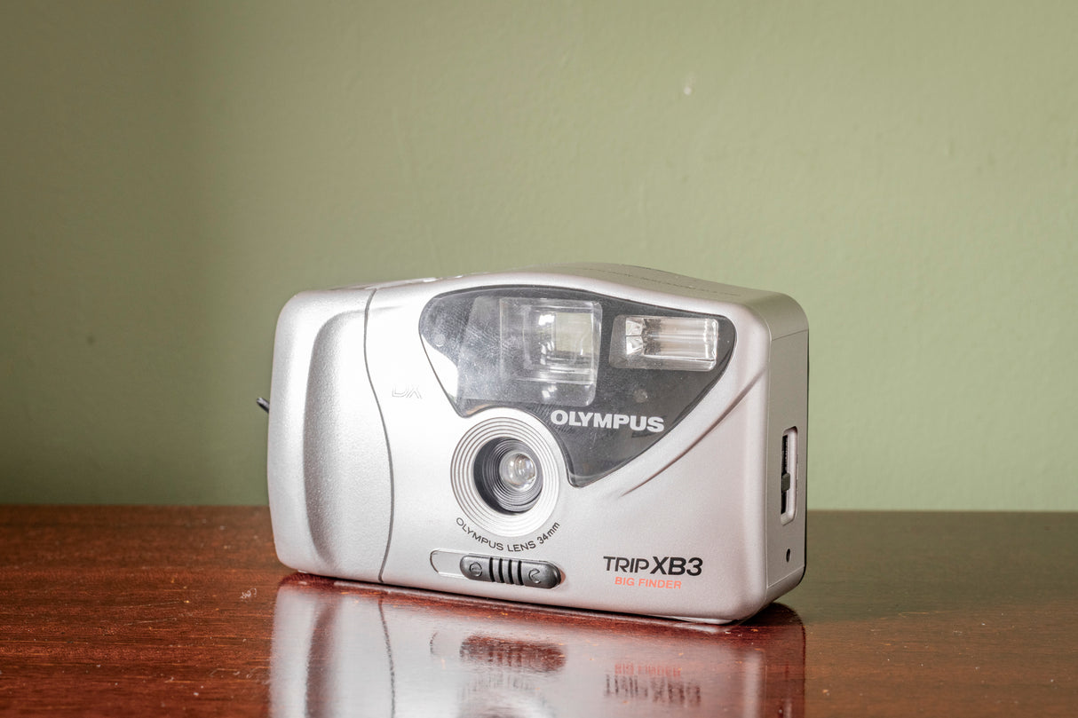 Ex Display BOXED Olympus Trip XB3 Big Finder 35mm Point and Shoot Film Camera - Silver