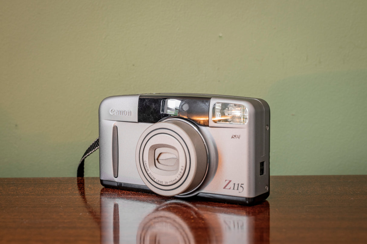 Boxed Canon Z115 35mm Point and Shoot Film Camera