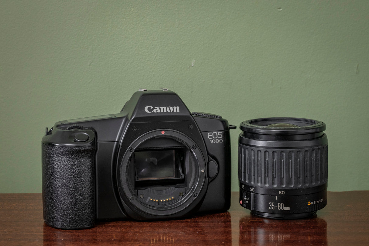 Canon EOS 1000 35mm SLR Film Camera Kit with Canon 35-80mm Lens