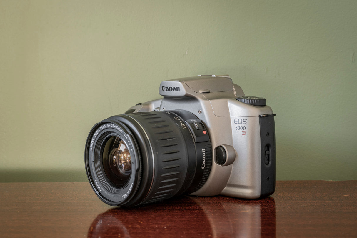 Canon EOS 3000 35mm SLR Film Camera + 28-90mm F4-5.6 Lens