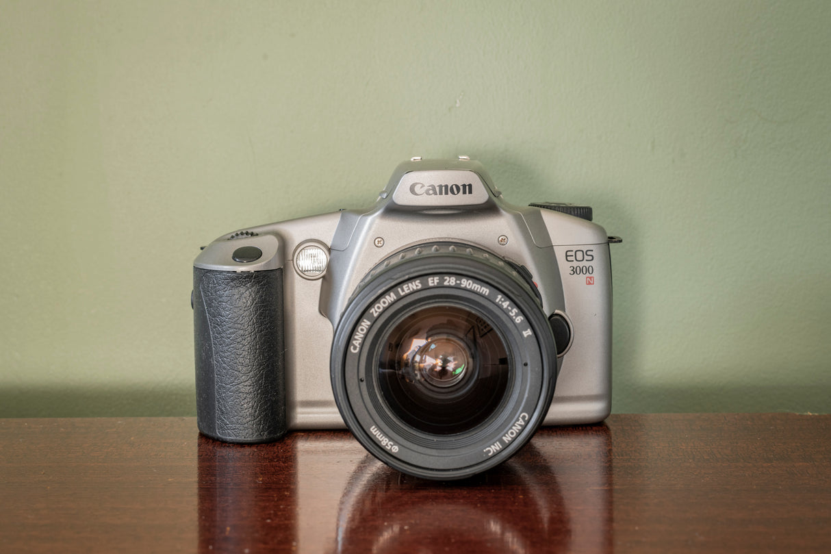 Canon EOS 3000 35mm SLR Film Camera + 28-90mm F4-5.6 Lens