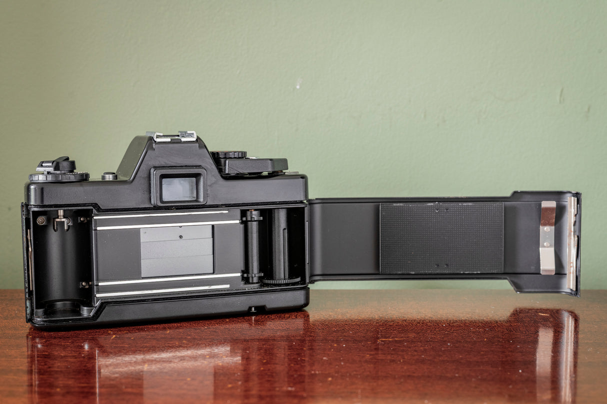 Gorgeous Praktica BMS 35mm Film Camera + Practicar 28mm F2.8 Lens ( Red Leatherette )