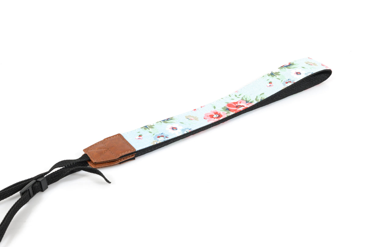 Summer Flower Premium Camera Strap - Turquoise