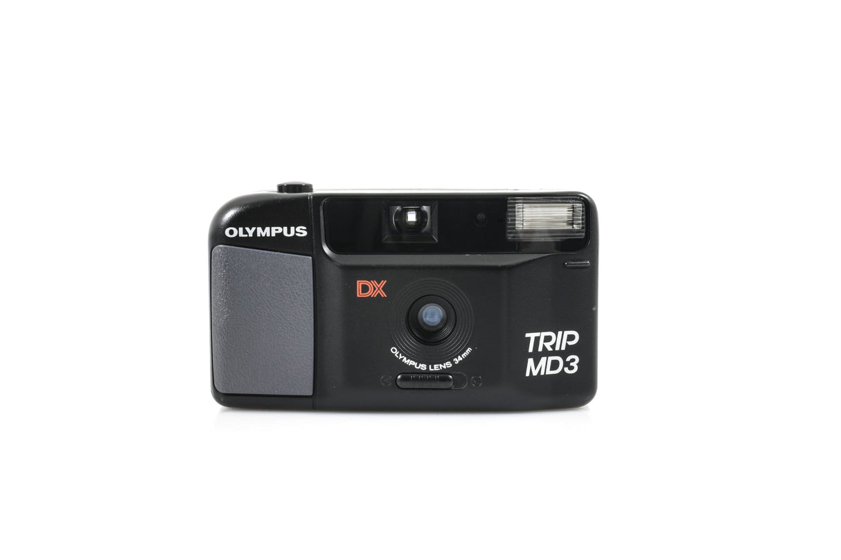 New Boxed Olympus Trip MD3 35mm Point and Shoot Film Camera - Black