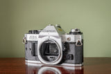 Canon AE1 Program 35mm SLR Film Camera + Boxed Saitex MC Auto 28mm F2.8 Lens