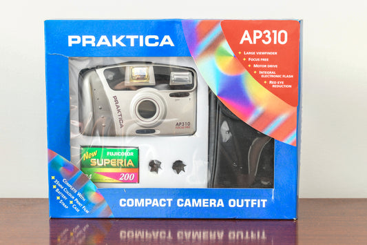 BRAND NEW Praktica AP310 35mm Point and Shoot Film Camera Kit