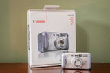 Boxed Canon Sureshot 130u 35mm Point and Shoot Film Camera