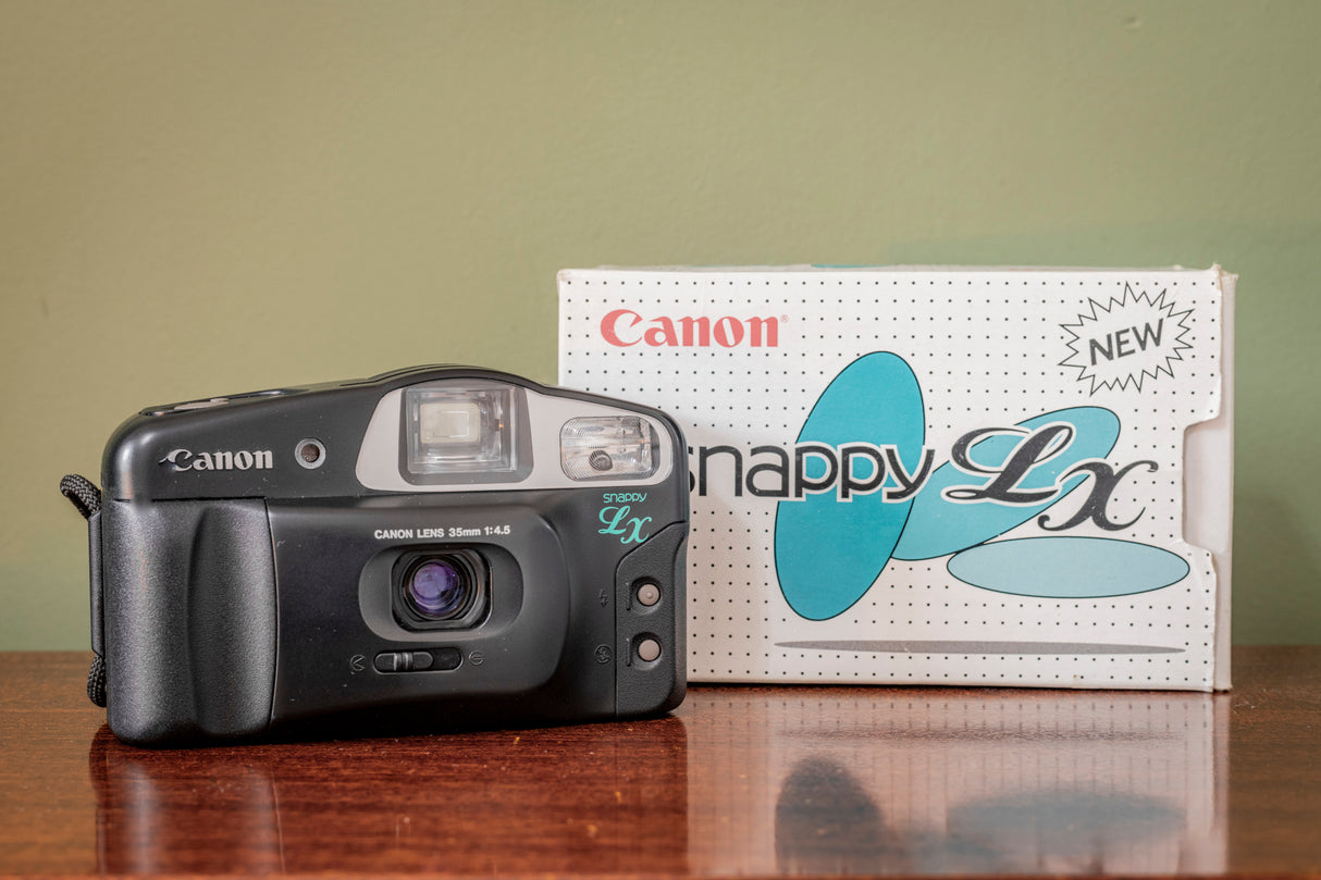 BOXED Ex-Display Canon Snappy LX 35mm Point and Shoot Film Camera