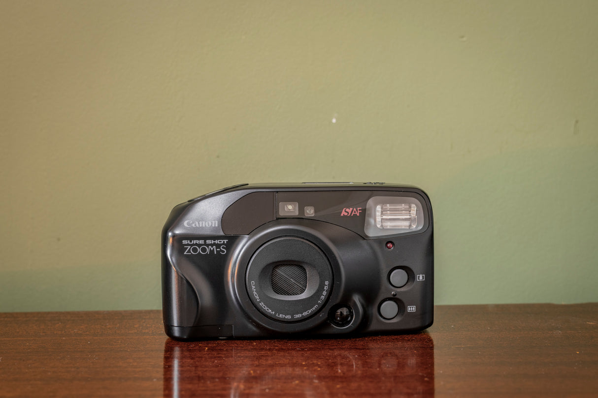 BOXED 1990s Canon Sure Shot Zoom-S 35mm Point and Shoot Film Camera