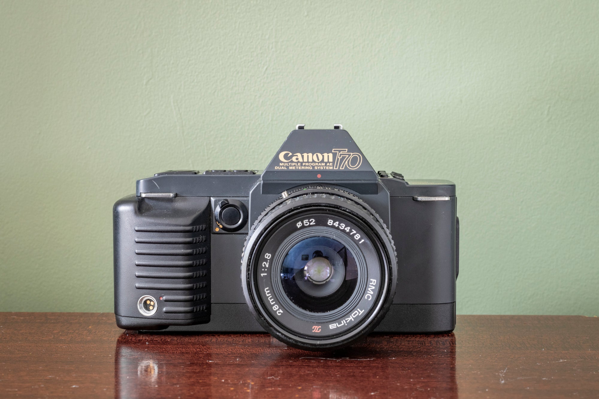 MINT 1980s Canon T70 35m SLR Film Camera BUNDLE with 2 Lenses