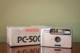 Boxed ( Near New ) Pentax PC-500 35mm Point & Shoot Film Camera