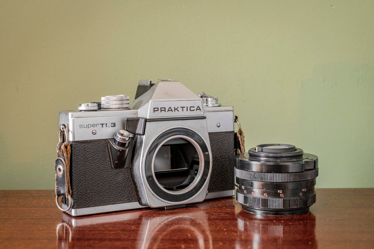 Gorgeous 1978 Praktica Super TL3 35mm Film Camera with Pentacon 50mm F1.8 Lens