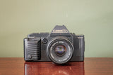 Lovely 1980s Canon T70 35mm SLR Film Camera + Canon 50mm F1.8 Lens + Canon 244T Flash