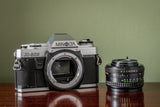 Gorgeous Minolta X-300 35mm SLR Film Camera + Minolta MD Rokker 50mm F1.7mm Lens