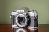 Gorgeous Minolta X-300 35mm SLR Film Camera + Minolta MD Rokker 50mm F1.7mm Lens