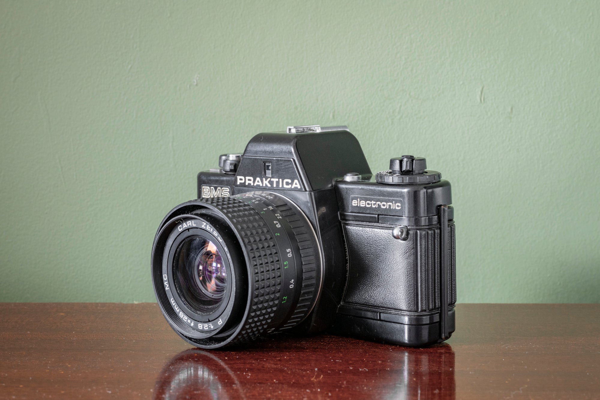 Stunning BOXED Praktica BMS 35mm SLR Film Camera + 3 Lenses – F16