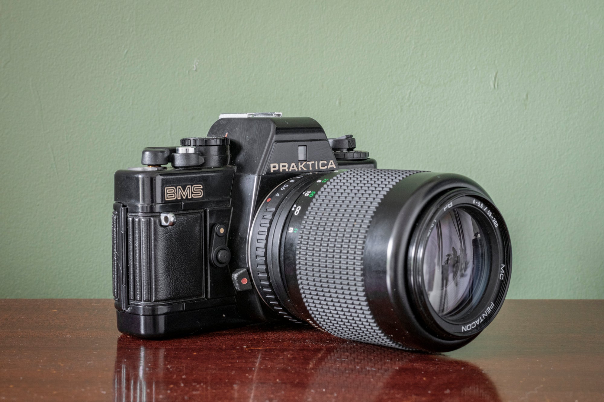 Stunning BOXED Praktica BMS 35mm SLR Film Camera + 3 Lenses – F16