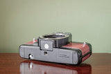 Gorgeous Praktica BMS 35mm Film Camera + Practicar 28mm F2.8 Lens ( Red Leatherette )