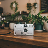 1998 Silver Olympus Trip 600 35mm Point & Shoot Film Camera