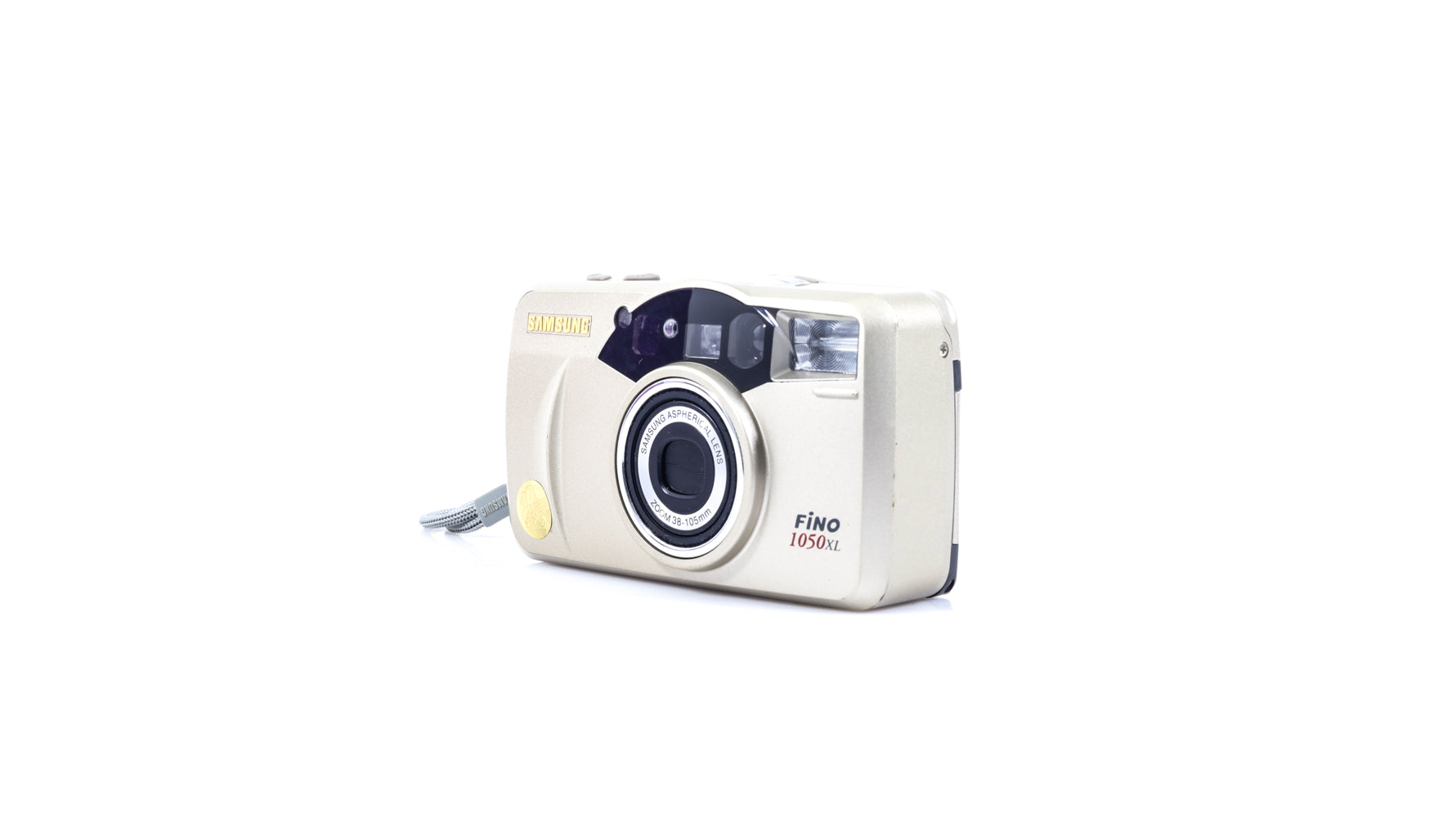 point and shoot film camera gold
