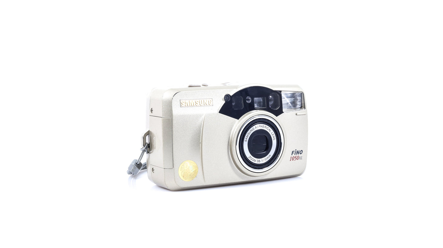 Samsung Fino 1050XL 35mm Point and Shoot Film Camera - Gold Edition
