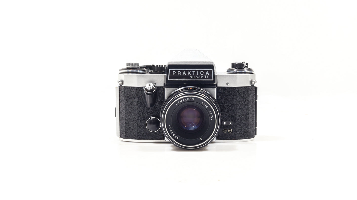 Stunning Vintage Praktica Super TL 35mm SLR Film Camera with Pentacon F1.8 Lens