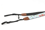 Summer Flower Premium Camera Strap - Turquoise
