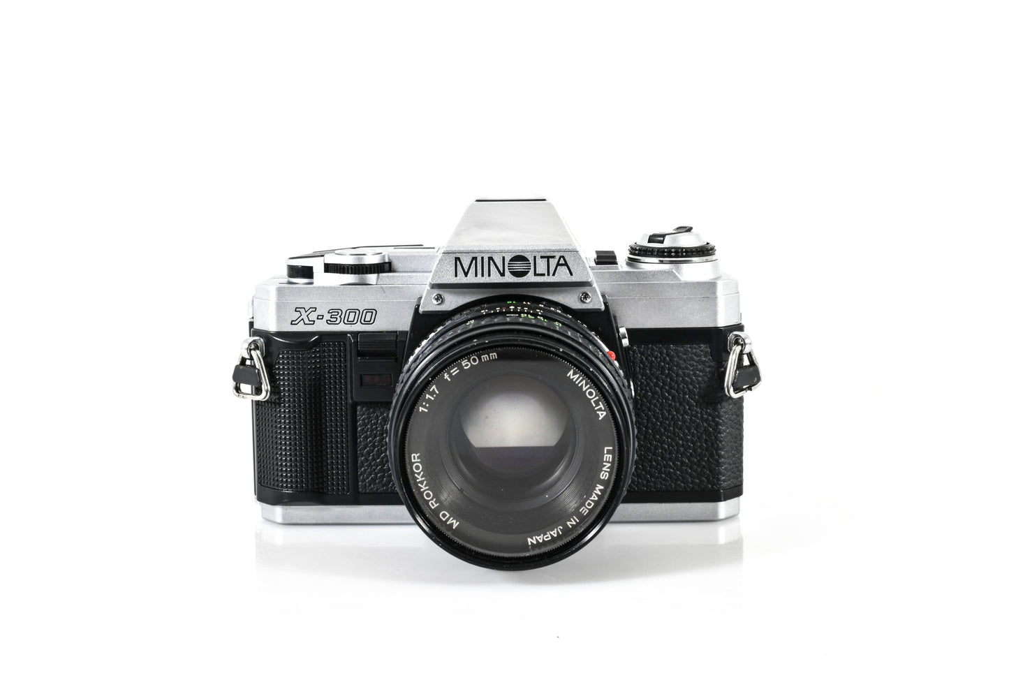 Serviced Minolta X-300 35mm SLR Film Camera + Minolta MD Rokker 50mm F1.7 Lens