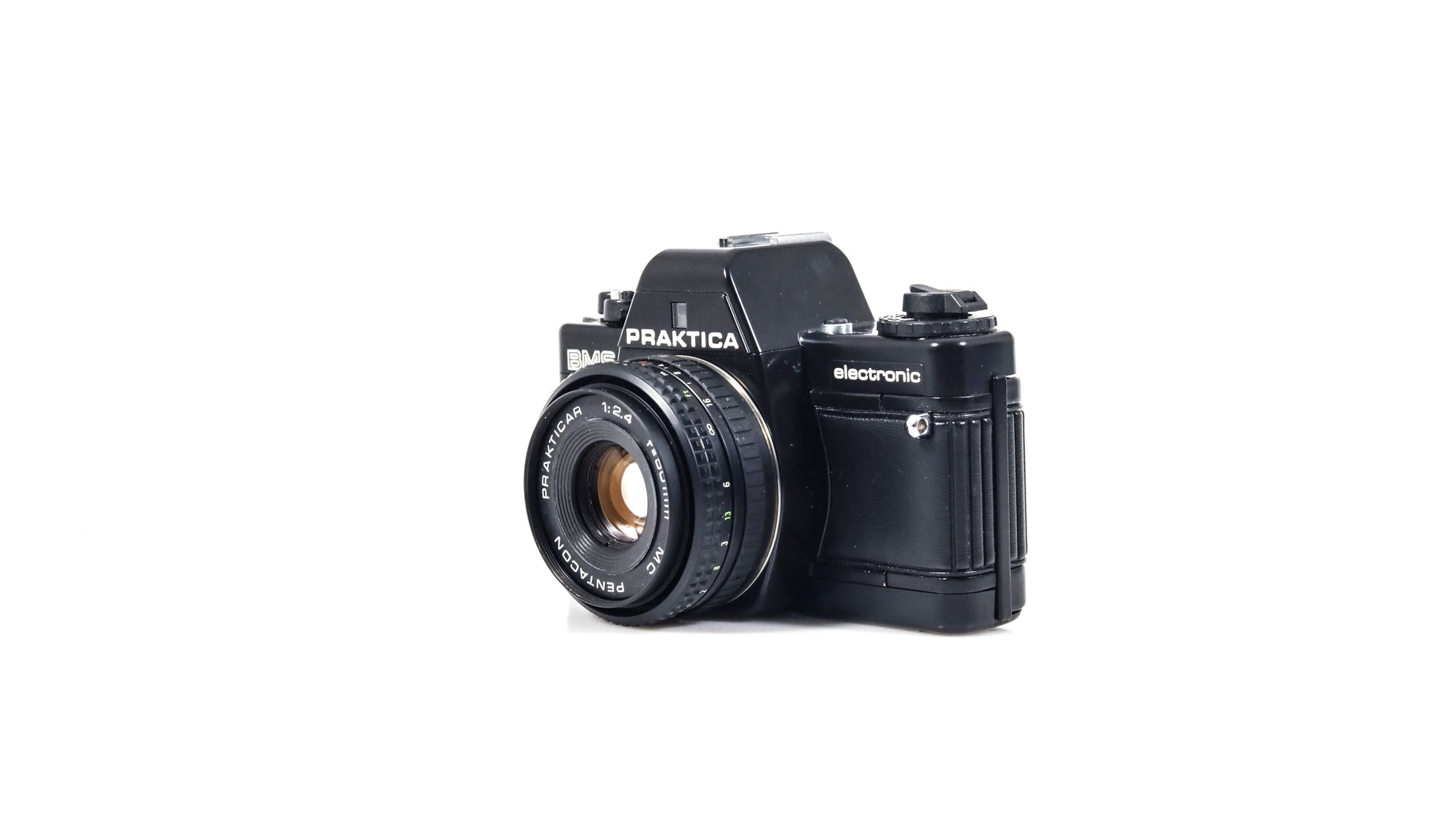 Praktica BMS 35mm Film Camera + Pentacon 50mm F2.4 Lens – F16 Film